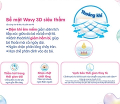 Bỉm Merries tã dán size M 52+2 miếng