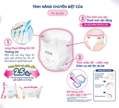 Bỉm Merries tã dán size M 52+2 miếng