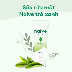 Sữa rửa mặt Kracie Naive chiết xuất trà xanh cho da dầu, mụn 130g