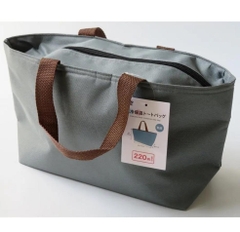 Túi đựng hộp cơm giữ nhiệt dáng ngang (màu xanh ghi)