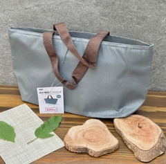 Túi đựng hộp cơm giữ nhiệt dáng ngang (màu xanh ghi)