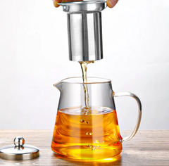 Ấm pha trà thủy tinh kèm lõi lọc inox Echo 650ml