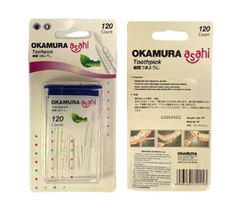 Tăm nhựa Okamura hộp 120 cây