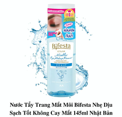 Nước tẩy trang mắt & môi Bifesta Micellar Eye & Lip Remover 145ml