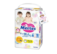Tã quần Merries cỡ XL 38 miếng