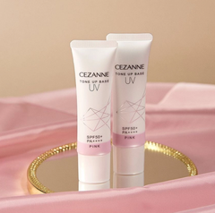 Kem lót Cezanne UV chống nắng SPF50+/PA ++++ nâng tông base hồng trong trẻo tuýp 30g