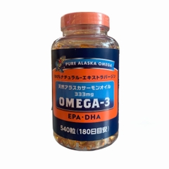 Dầu cá hồi Pure Alaska Omega 3 - mẫu mới 540 viên (tăng 90v so với mẫu cũ)