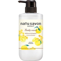 Sữa tắm tạo bọt làm mềm mịn da Softymo Natu Savon chai 500ml (nhiều mùi) (Cam Yuzu và mật ong)