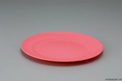 Đĩa nhựa Inomata Folio 22cm - màu hồng