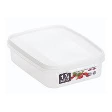 Hộp nhựa Yamada dáng thấp 1.7L - trắng