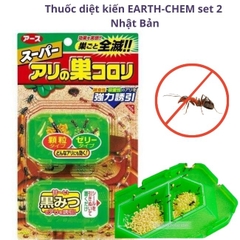 Thuốc diệt kiến đen, kiến đỏ Earth Chem set 2 vỉ