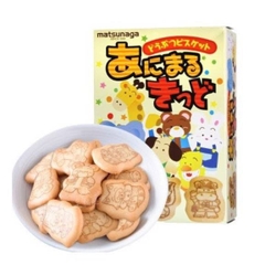 Bánh quy ăn dặm hình thú Matsunaga 25g cho bé từ 9 tháng tuổi