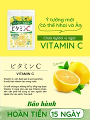 Thực phẩm bổ sung Seedcoms Viên Uống vitamin C với Xylitol