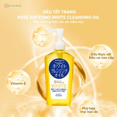 Dầu tẩy trang Kose Softymo 230ml (4 loại)  (White cleansing) (Speedy cleansing)