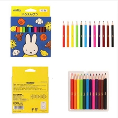 Bút chì màu Kutsuwa thỏ Miffy 12 màu