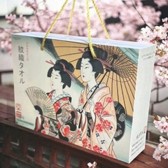 Set quà tặng 1 khăn tắm 2 khăn mặt Neko Atsui Kuji