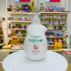 Sữa tắm Kracie Naive dưỡng ẩm chai 530ml (3 mùi) (Đào)