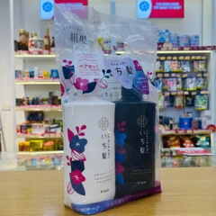 Dầu gội xả Ichikami Kracie chai 480ml mẫu mới 2023 (túi nylon set 2) (Trắng - Dưỡng tóc mềm mượt)
