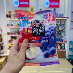 Thạch Orihiro mix 2 vị hoa quả 12 chiếc x 18g (nhiều vị) (Vị táo và nho 240g)