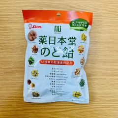 Kẹo 12 loại thảo dược Nhật Bản Lion 74g