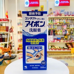 Nước rửa mắt Kobayashi Eyebon W Vitamin chai 500ml (Dịu nhẹ)