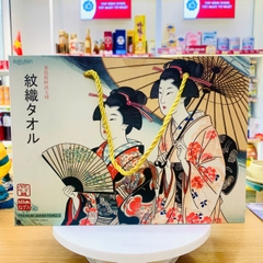 Set quà tặng 1 khăn tắm 2 khăn mặt Neko Atsui Kuji