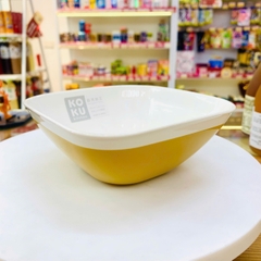 Bát soup dáng vuông màu vàng, size 13.5cm Kokubo