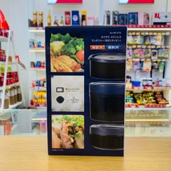 Cà Men / hộp cơm giữ nhiệt 3 ngăn Pearl Metal Octas 18