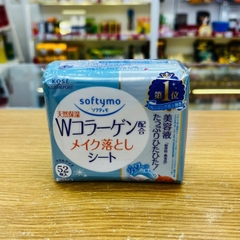 KHĂN ƯỚT TẨY TRANG DƯỠNG ẨM DA BỔ SUNG COLLAGEN SOFTYMO GÓI REFILL 52 MIẾNG