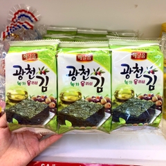 Lốc 3 gói rong biển ăn liền Gwangcheon Haejeo Hàn Quốc