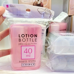 Set 2 lọ chiết mỹ phẩm 40ml kèm hộp đựng