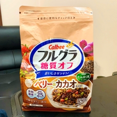 Ngũ cốc Calbee ít đường vị hoa quả và cacao
