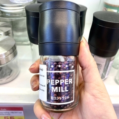 Lọ xay tiêu thủy tinh (nắp đen, trắng)