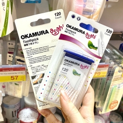 Tăm nhựa Okamura hộp 120 cây