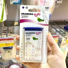 Tăm nhựa Okamura hộp 120 cây