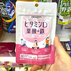 Viên uống bổ sung vitamin D axit folic sắt Orihiro 120 viên
