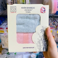 Set 2 khăn mặt sợi tre S'Baby Unobaby 28x50 cm