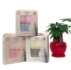 Set 2 khăn mặt sợi tre S'Baby Unobaby 28x50 cm