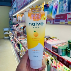 Sữa rửa mặt Kracie Naive hương cam quýt dưỡng sáng da 130g