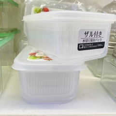 Hộp nhựa đựng thực phẩm 2 lớp 600ml Nakaya