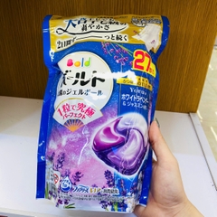 Viên giặt xả Gel ball Bold 27 viên tím hương hoa lavender
