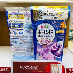 Viên giặt xả Gel ball Bold 27 viên tím hương hoa lavender