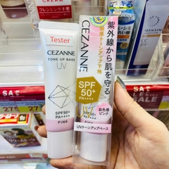 Kem lót Cezanne UV chống nắng SPF50+/PA ++++ nâng tông base hồng trong trẻo tuýp 30g