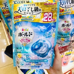 Viên giặt 4D xanh P&G Bold Gel Ball Sun & Fresh Soap 28 viên