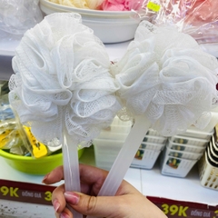 Bông tắm tạo bọt có tay cầm 39cm