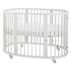 Cũi tròn đa năng, giường đa chức năng 5in1 cao cấp dành cho trẻ em từ 0 đến 6 tuổi