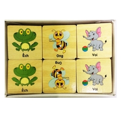 Đồ chơi tìm hình con vật giống nhau cho bé - gỗ Đức Thành