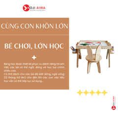 Bảng từ Picasso học và chơi 360 độ cho trẻ em gỗ plywood nhập khẩu
