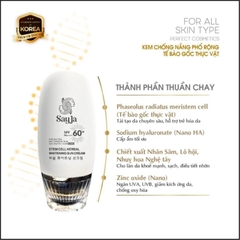 Kem Chống Nắng Sayja Nâng Tone Dưỡng Trắng SPF60 PA+++ | Kiểm Dầu, Chống Trôi, Phù Hợp Mọi Loại Da