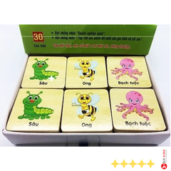 Đồ chơi tìm hình con vật giống nhau cho bé - gỗ Đức Thành